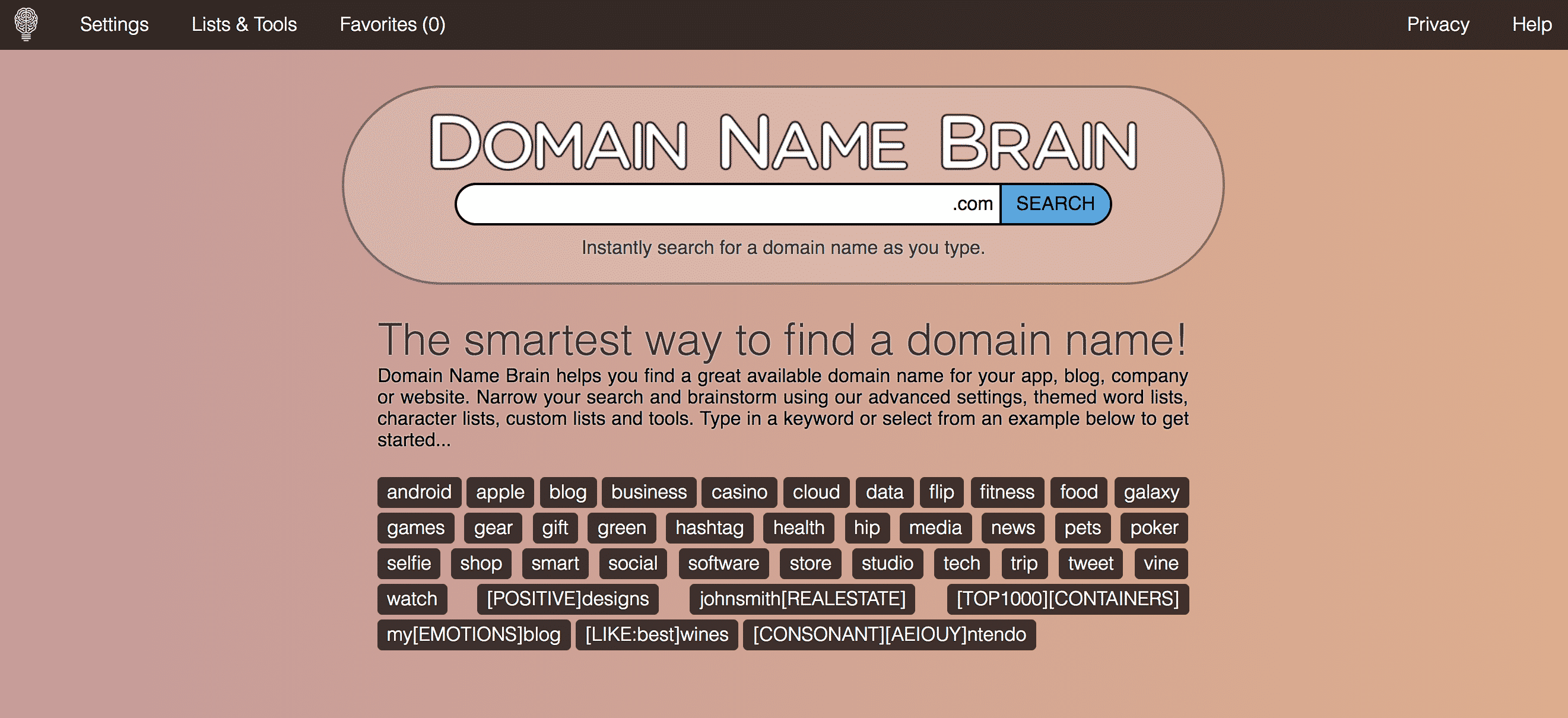 Domain Name Brain