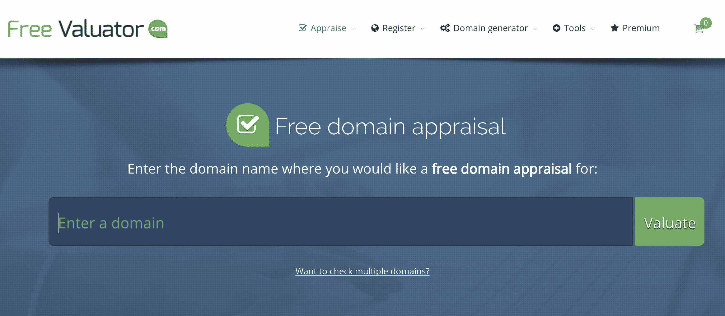 Free Valuator - Domain Name Valuation Tool