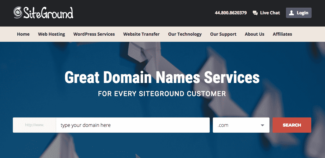 Siteground Domains